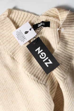 Γυναικείο πουλόβερ Zign, Μέγεθος S, Χρώμα Εκρού, Τιμή 4,93 €