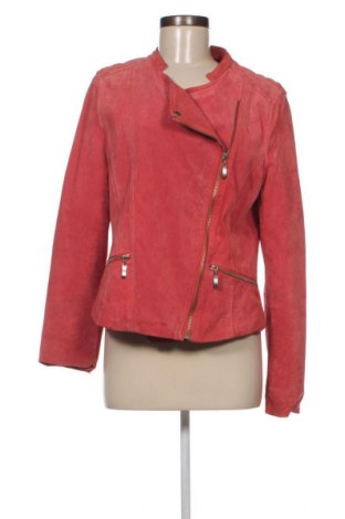 Damen Lederjacke, Größe L, Farbe Rosa, Preis 30,69 €