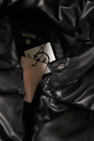 Γυναικείο δερμάτινο μπουφάν Missguided, Μέγεθος XL, Χρώμα Μαύρο, Τιμή 28,10 €