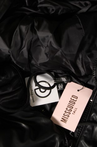 Γυναικείο δερμάτινο μπουφάν Missguided, Μέγεθος L, Χρώμα Μαύρο, Τιμή 15,47 €