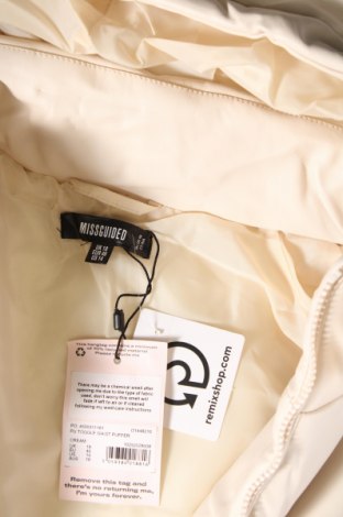 Γυναικείο δερμάτινο μπουφάν Missguided, Μέγεθος XL, Χρώμα  Μπέζ, Τιμή 25,08 €