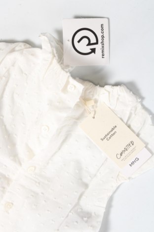 Детска блуза Mango, Размер 2-3m/ 56-62 см, Цвят Бял, Цена 49,00 лв.