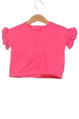 Детска тениска H&M, Размер 9-12m/ 74-80 см, Цвят Розов, Цена 21,00 лв.