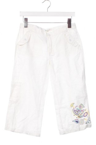 Детски панталон Marks & Spencer Autograph, Размер 12-13y/ 158-164 см, Цвят Бял, Цена 3,52 лв.