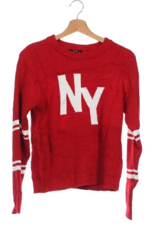Детски пуловер Kiabi, Размер 12-13y/ 158-164 см, Цвят Червен, Цена 4,65 лв.