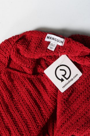 Детски пуловер Manguun, Размер 10-11y/ 146-152 см, Цвят Червен, Цена 4,48 лв.