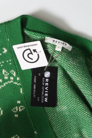 Jachetă tricotată de bărbați Review, Mărime L, Culoare Verde, Preț 53,68 Lei