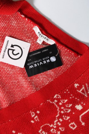 Jachetă tricotată de bărbați Review, Mărime L, Culoare Roșu, Preț 57,04 Lei