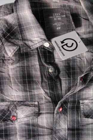 Pánska košeľa  H&M L.O.G.G., Veľkosť S, Farba Sivá, Cena  1,64 €