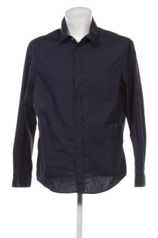 Ανδρικό πουκάμισο Mango, Μέγεθος L, Χρώμα Μπλέ, Τιμή 14,72 €