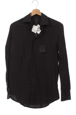 Herrenhemd Piazza Italia, Größe S, Farbe Schwarz, Preis 7,04 €