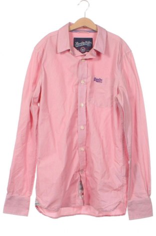 Ανδρικό πουκάμισο Superdry, Μέγεθος M, Χρώμα Ρόζ , Τιμή 17,32 €