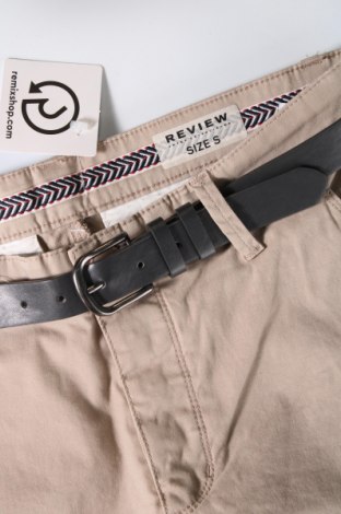 Мъжки къс панталон Review, Размер S, Цвят Бежов, Цена 23,20 лв.