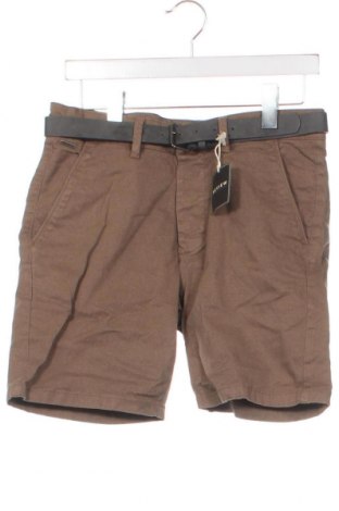 Мъжки къс панталон Review, Размер S, Цвят Кафяв, Цена 29,58 лв.