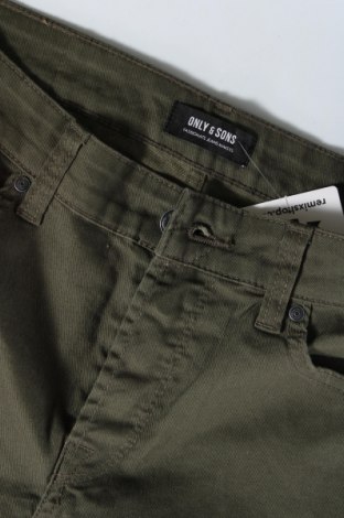 Мъжки панталон Only & Sons, Размер M, Цвят Зелен, Цена 9,66 лв.