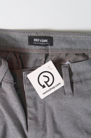 Ανδρικό παντελόνι Only & Sons, Μέγεθος L, Χρώμα Γκρί, Τιμή 23,71 €