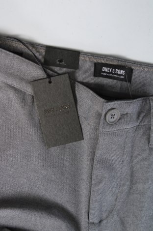 Мъжки панталон Only & Sons, Размер S, Цвят Сив, Цена 15,18 лв.