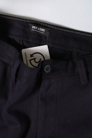 Мъжки панталон Only & Sons, Размер M, Цвят Син, Цена 25,30 лв.