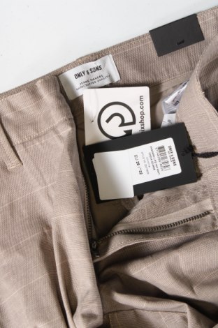 Ανδρικό παντελόνι Only & Sons, Μέγεθος S, Χρώμα Γκρί, Τιμή 7,82 €