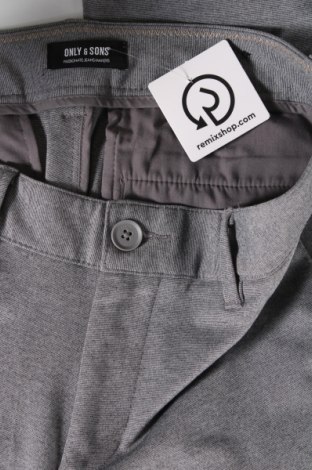 Ανδρικό παντελόνι Only & Sons, Μέγεθος M, Χρώμα Γκρί, Τιμή 9,96 €