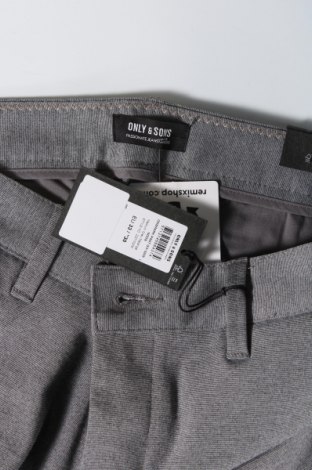 Мъжки панталон Only & Sons, Размер L, Цвят Сив, Цена 10,12 лв.