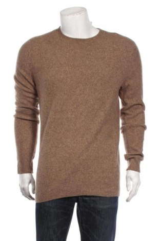 Мъжки пуловер Mango, Размер M, Цвят Бежов, Цена 22,44 лв.