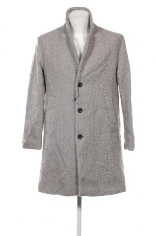 Мъжко палто Zara, Размер M, Цвят Сив, Цена 57,12 лв.