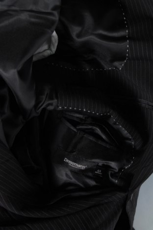 Ανδρικό σακάκι Dressmann, Μέγεθος M, Χρώμα Μαύρο, Τιμή 3,99 €