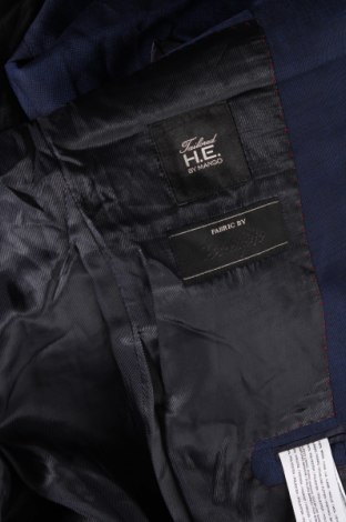 Pánske sako  H.E. By Mango, Veľkosť L, Farba Modrá, Cena  20,33 €
