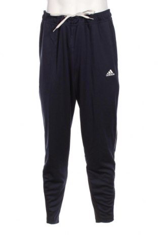 Pantaloni trening de bărbați Adidas, Mărime XL, Culoare Albastru, Preț 186,02 Lei