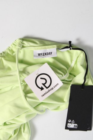 Kleid Weekday, Größe L, Farbe Grün, Preis 8,41 €