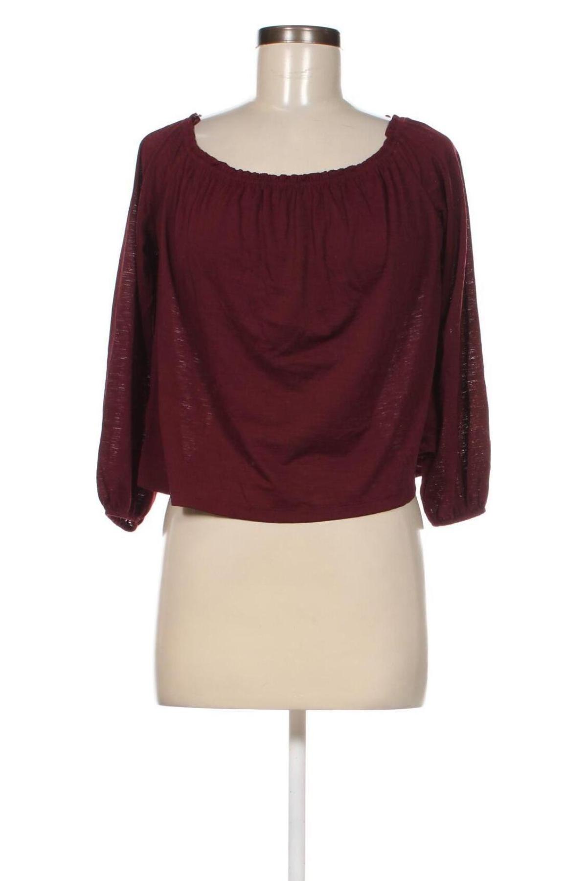 Γυναικεία μπλούζα Bershka, Μέγεθος XS, Χρώμα Κόκκινο, Τιμή 1,65 €