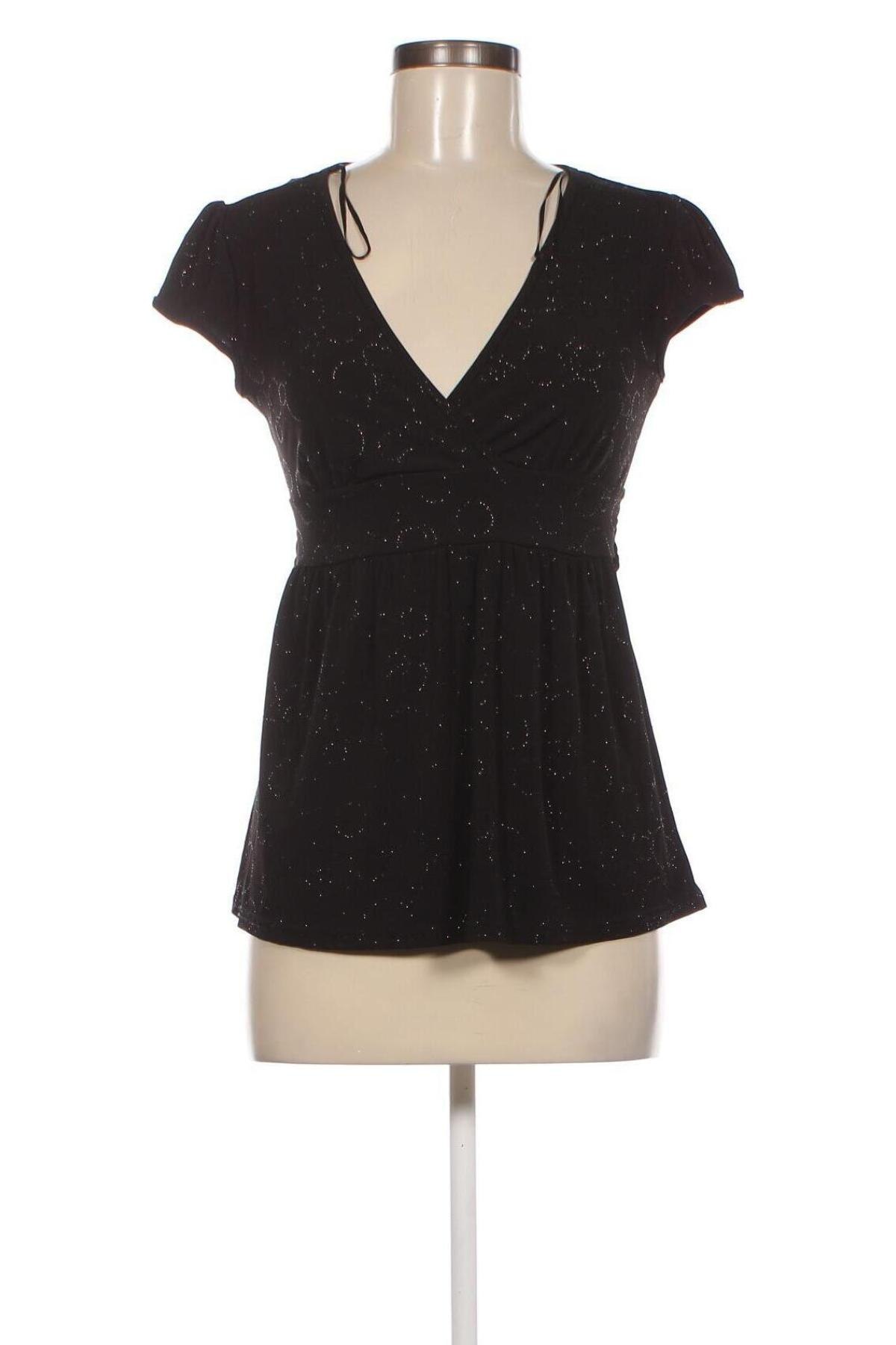 Γυναικεία μπλούζα Clockhouse, Μέγεθος S, Χρώμα Μαύρο, Τιμή 1,73 €