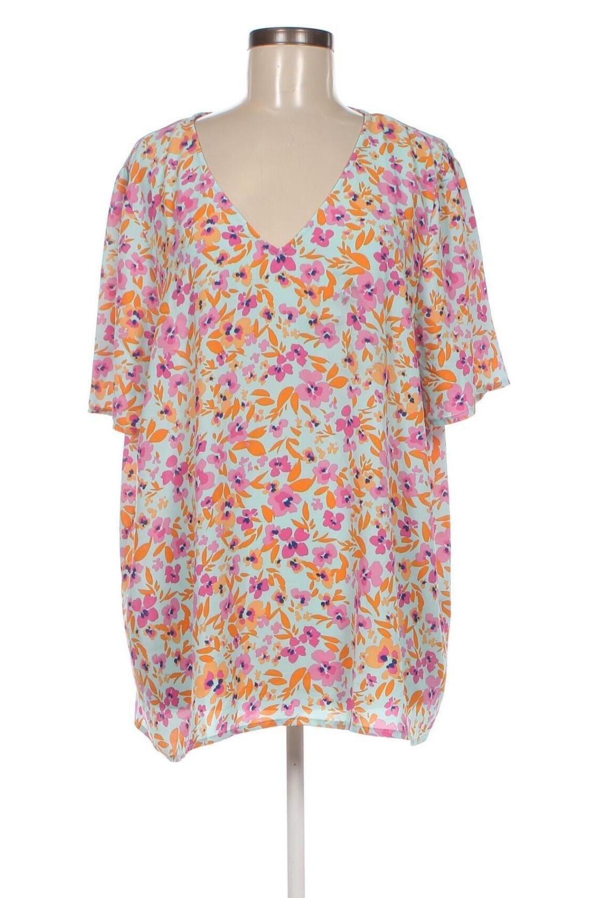 Γυναικεία μπλούζα ONLY Carmakoma, Μέγεθος XXL, Χρώμα Πολύχρωμο, Τιμή 20,62 €