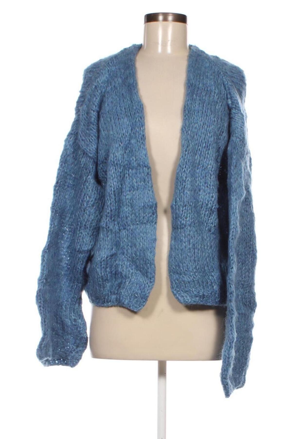 Damen Strickjacke, Größe M, Farbe Blau, Preis 2,22 €