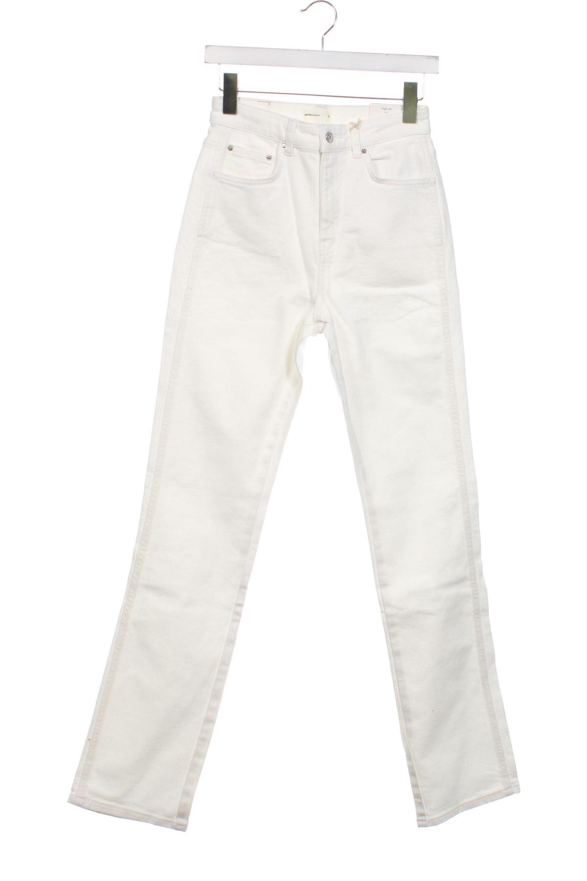 Дамски дънки Perfect Jeans By Gina Tricot, Размер S, Цвят Бял, Цена 14,28 лв.