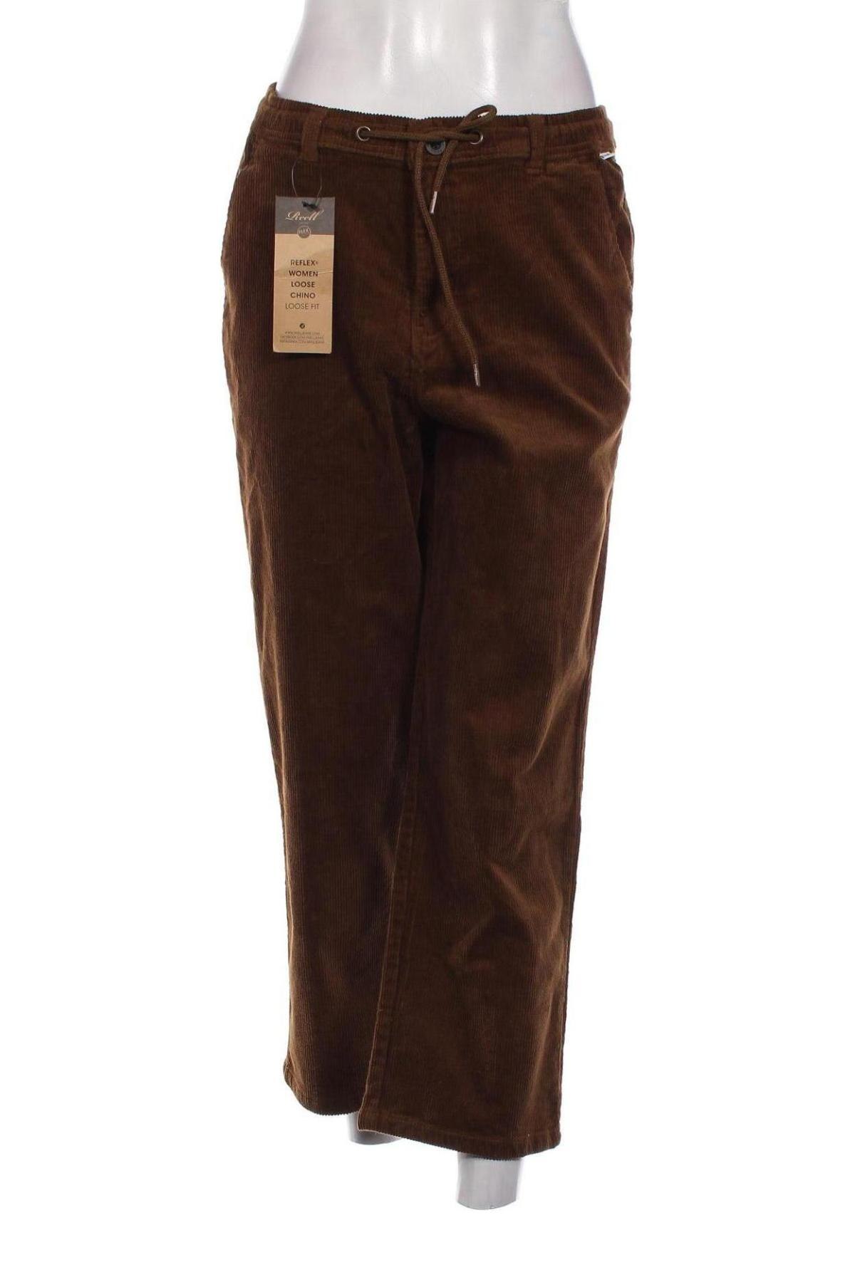Дамски джинси Reell, Размер S, Цвят Кафяв, Цена 13,05 лв.