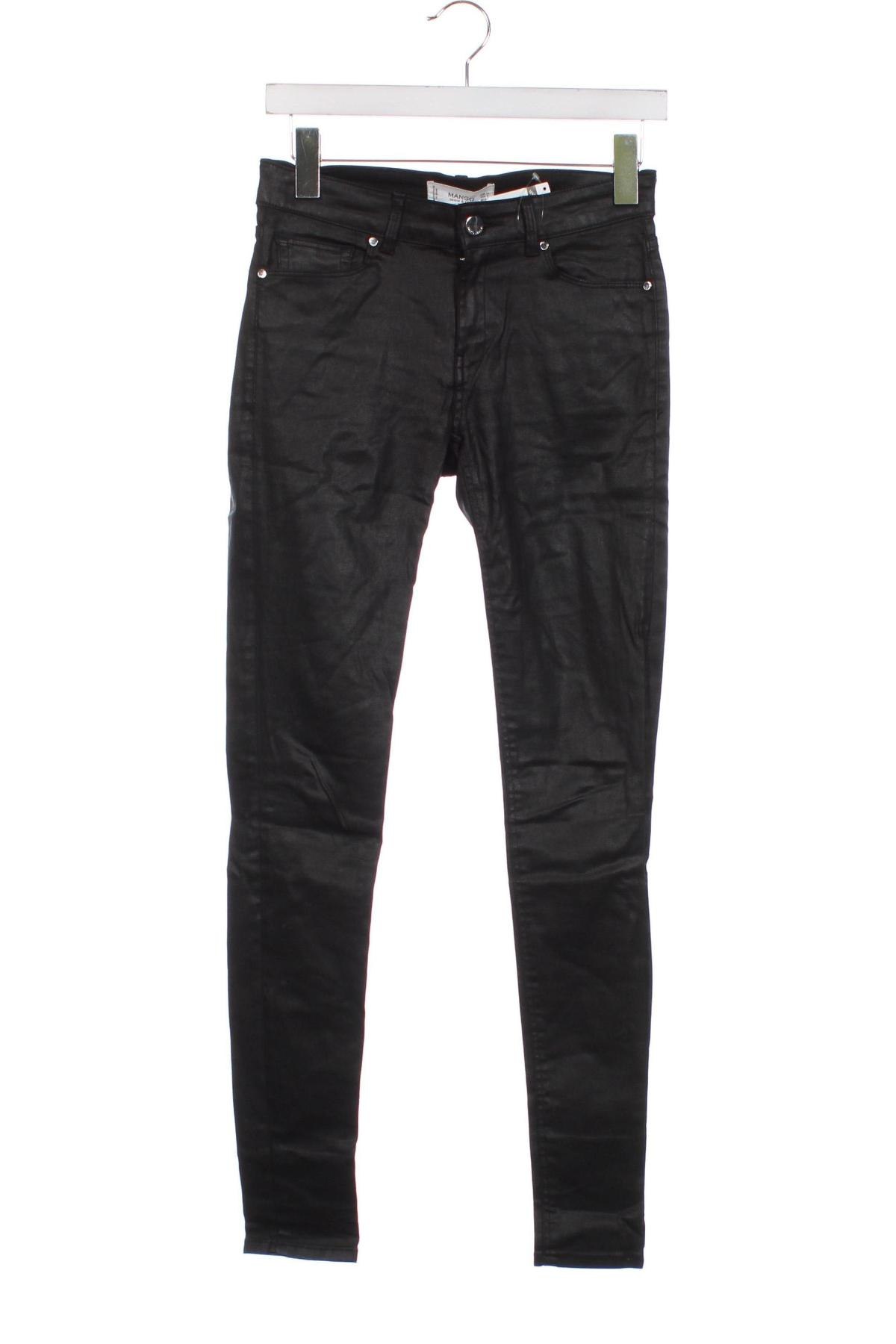 Дамски панталон Mango, Размер XS, Цвят Черен, Цена 17,68 лв.
