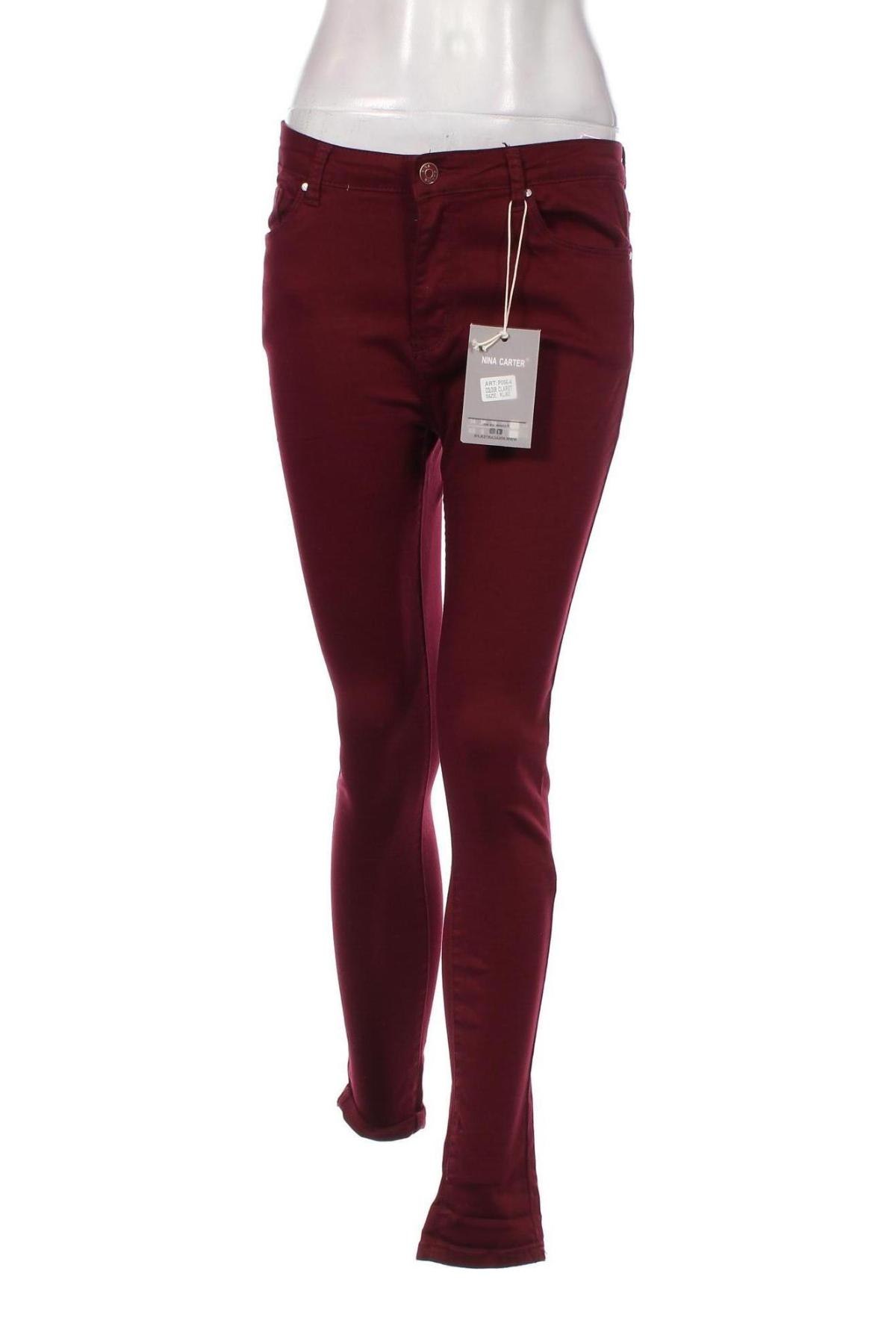 Γυναικείο παντελόνι Nina Carter, Μέγεθος XL, Χρώμα Κόκκινο, Τιμή 5,29 €