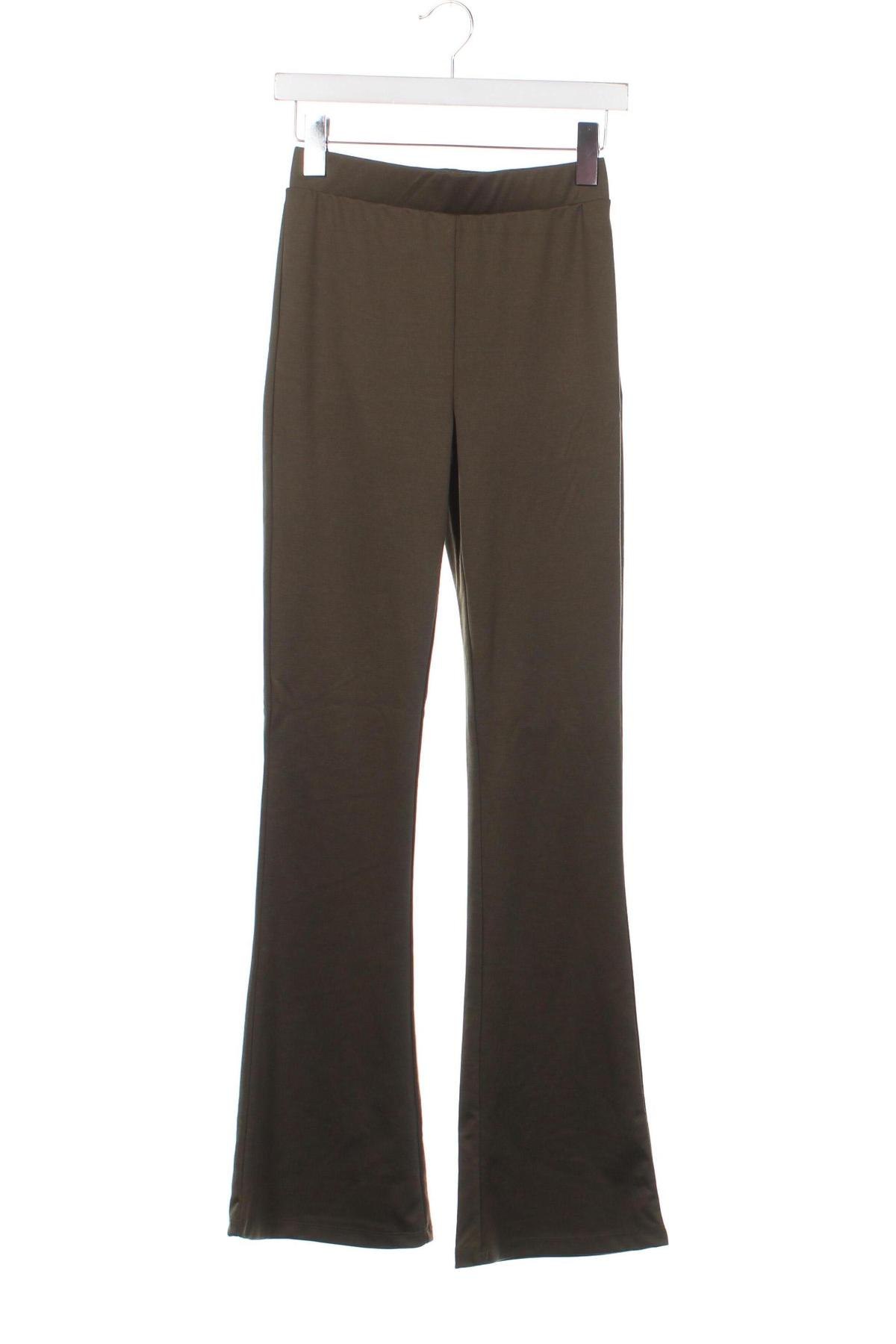 Дамски панталон Pieces, Размер XXS, Цвят Зелен, Цена 14,58 лв.