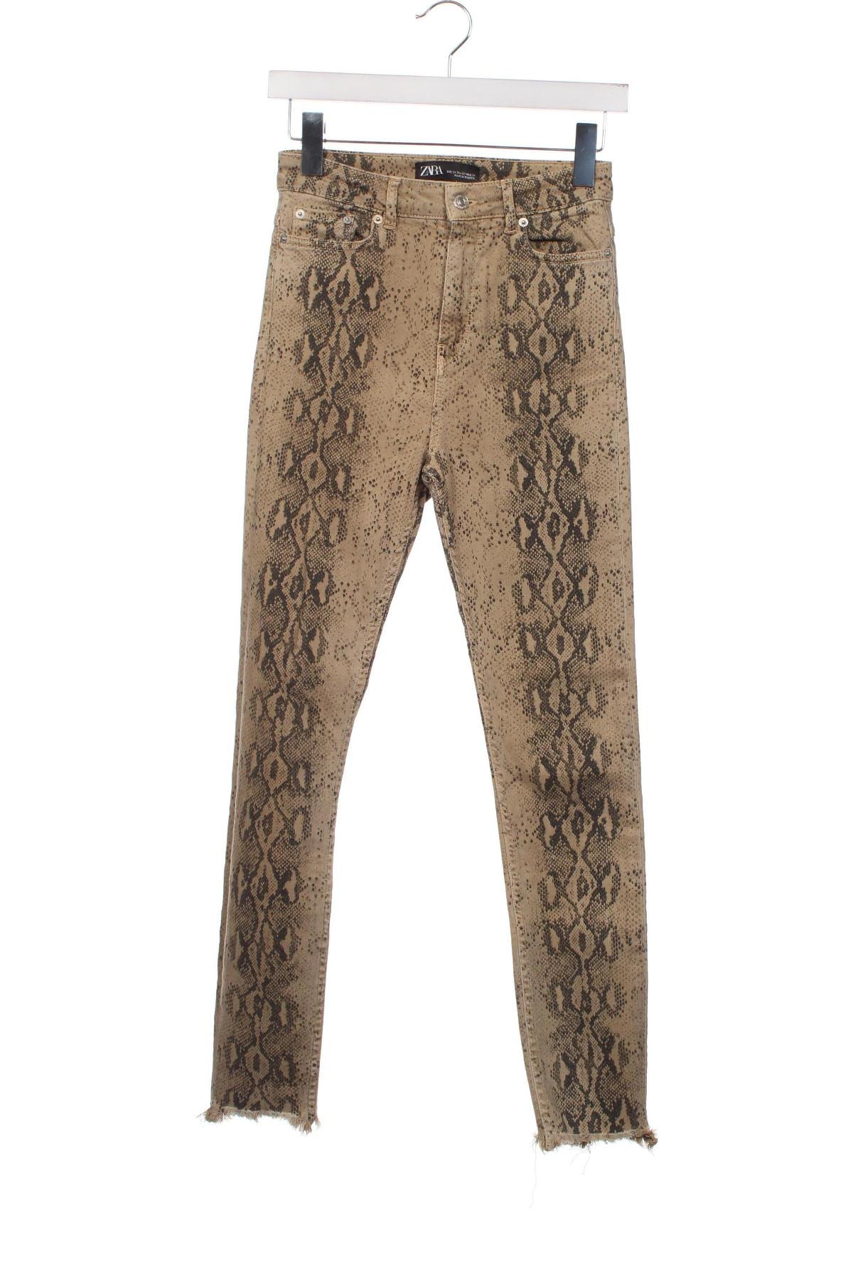 Дамски панталон Zara, Размер XS, Цвят Многоцветен, Цена 5,64 лв.
