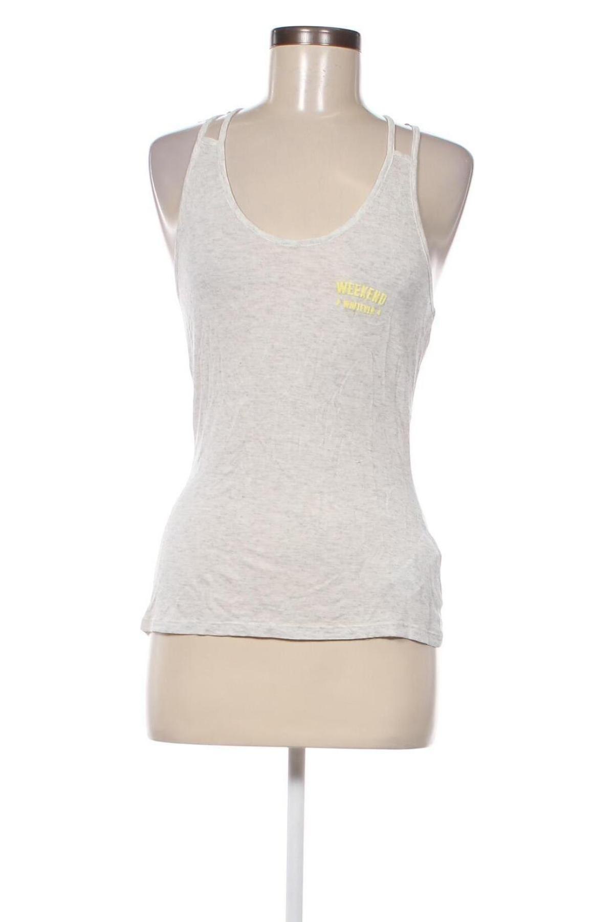 Γυναικείο αμάνικο μπλουζάκι Pull&Bear, Μέγεθος XS, Χρώμα Γκρί, Τιμή 8,04 €