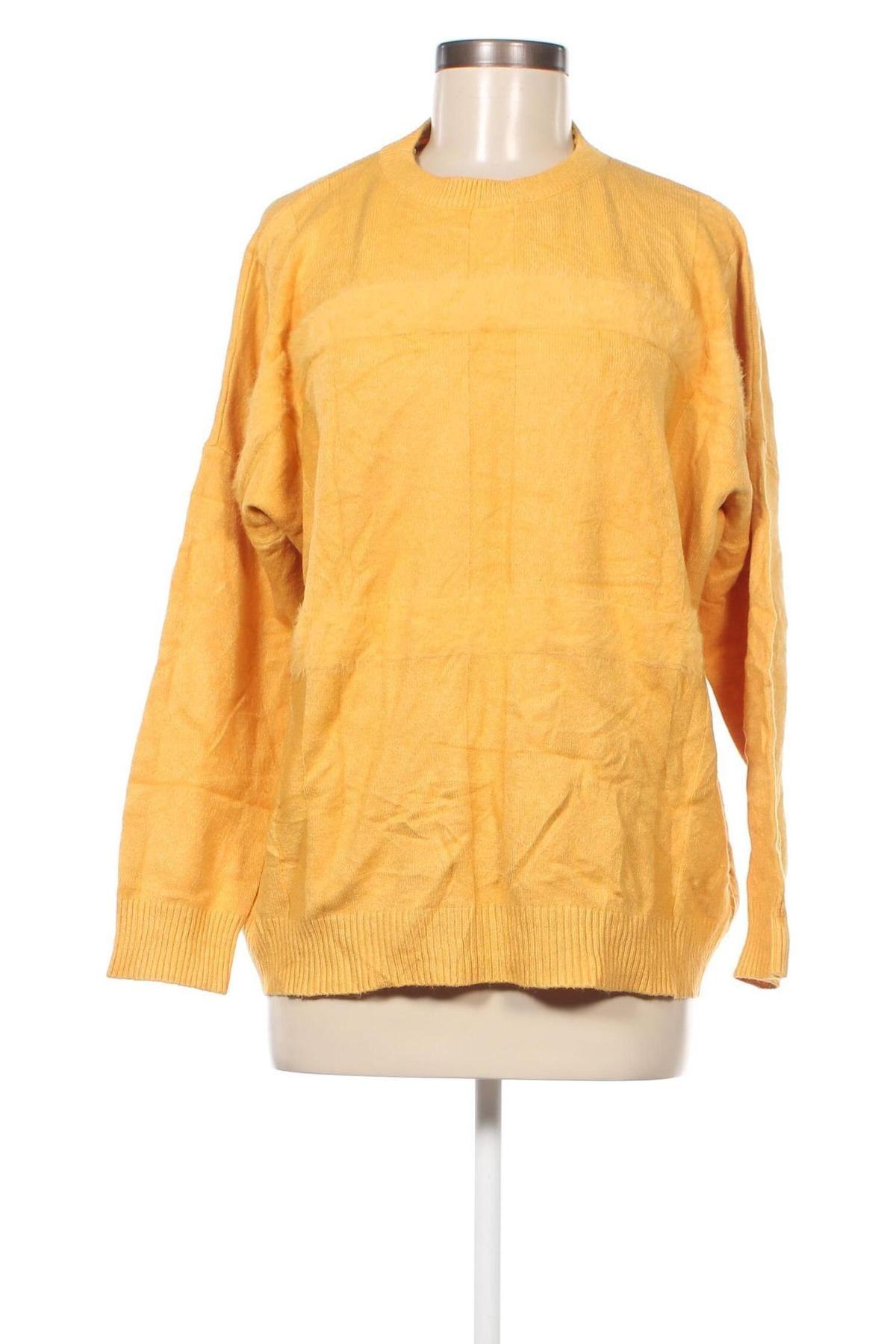 Дамски пуловер, Размер L, Цвят Жълт, Цена 4,35 лв.
