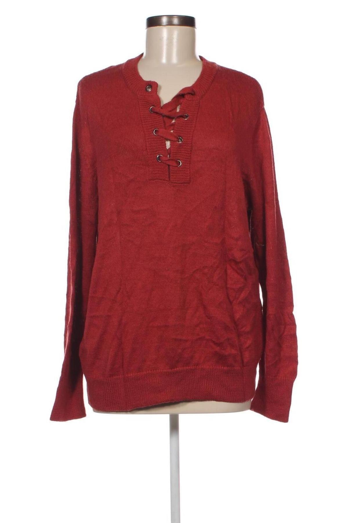 Γυναικείο πουλόβερ, Μέγεθος L, Χρώμα Κόκκινο, Τιμή 2,33 €