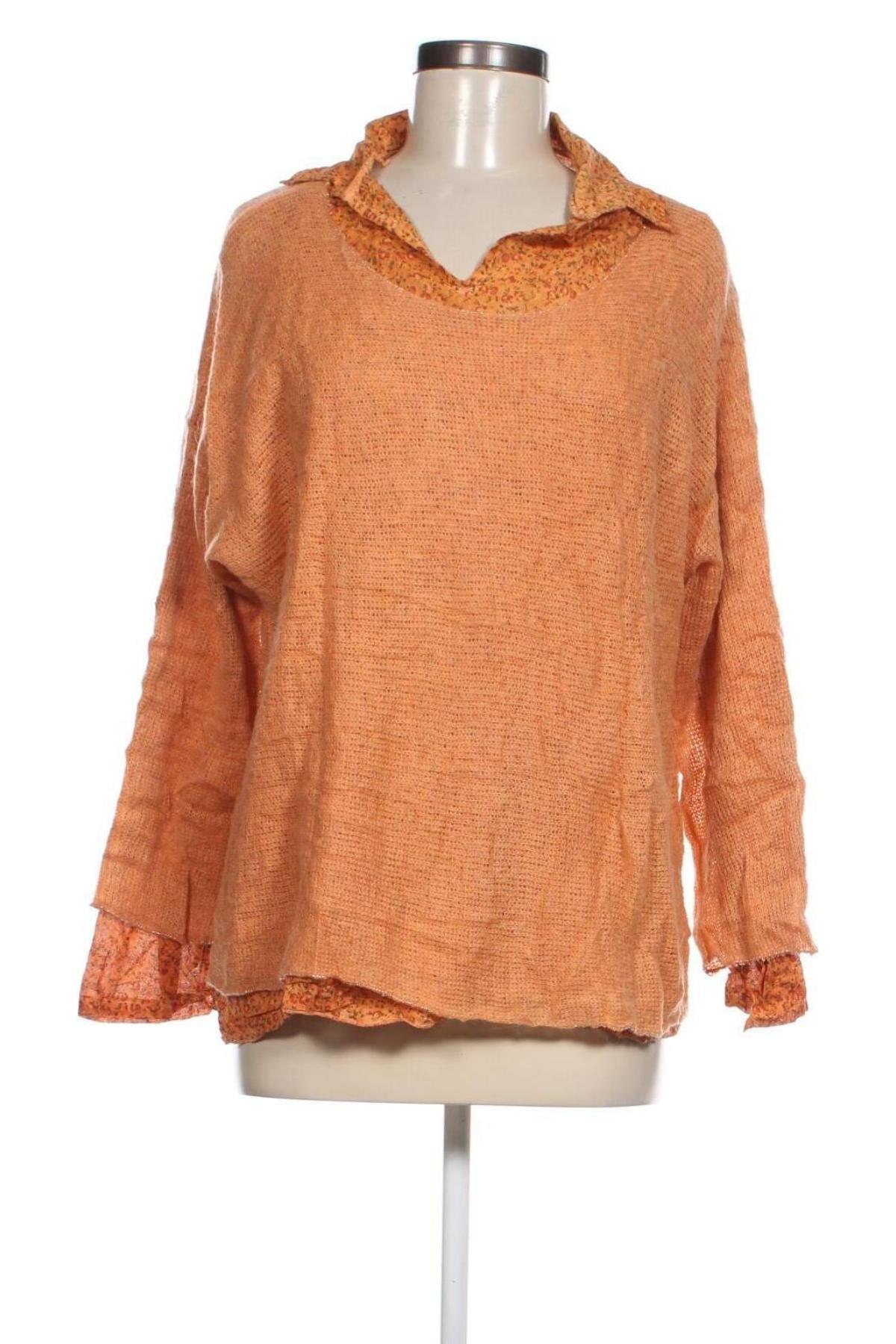Дамски пуловер Articles de Paris, Размер M, Цвят Оранжев, Цена 4,35 лв.