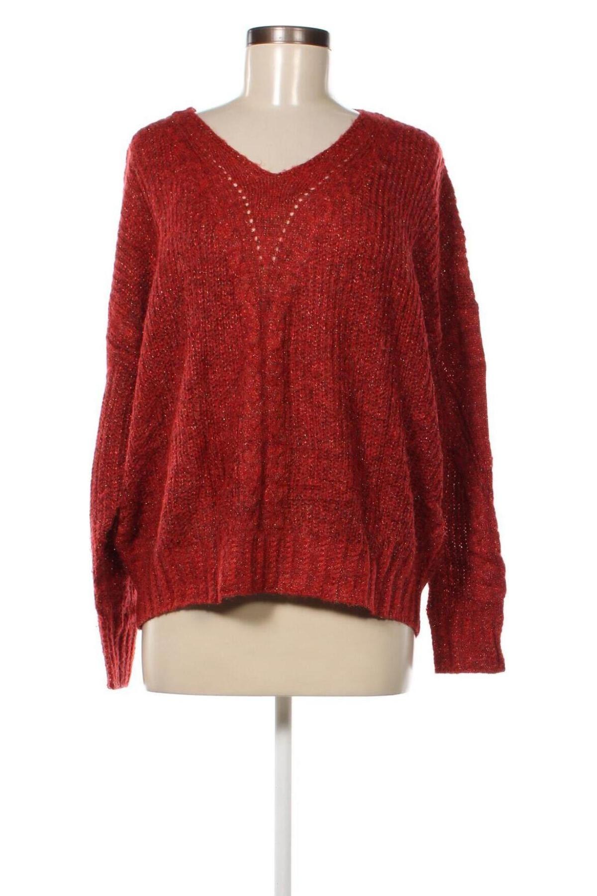 Дамски пуловер Elora, Размер L, Цвят Червен, Цена 9,60 лв.