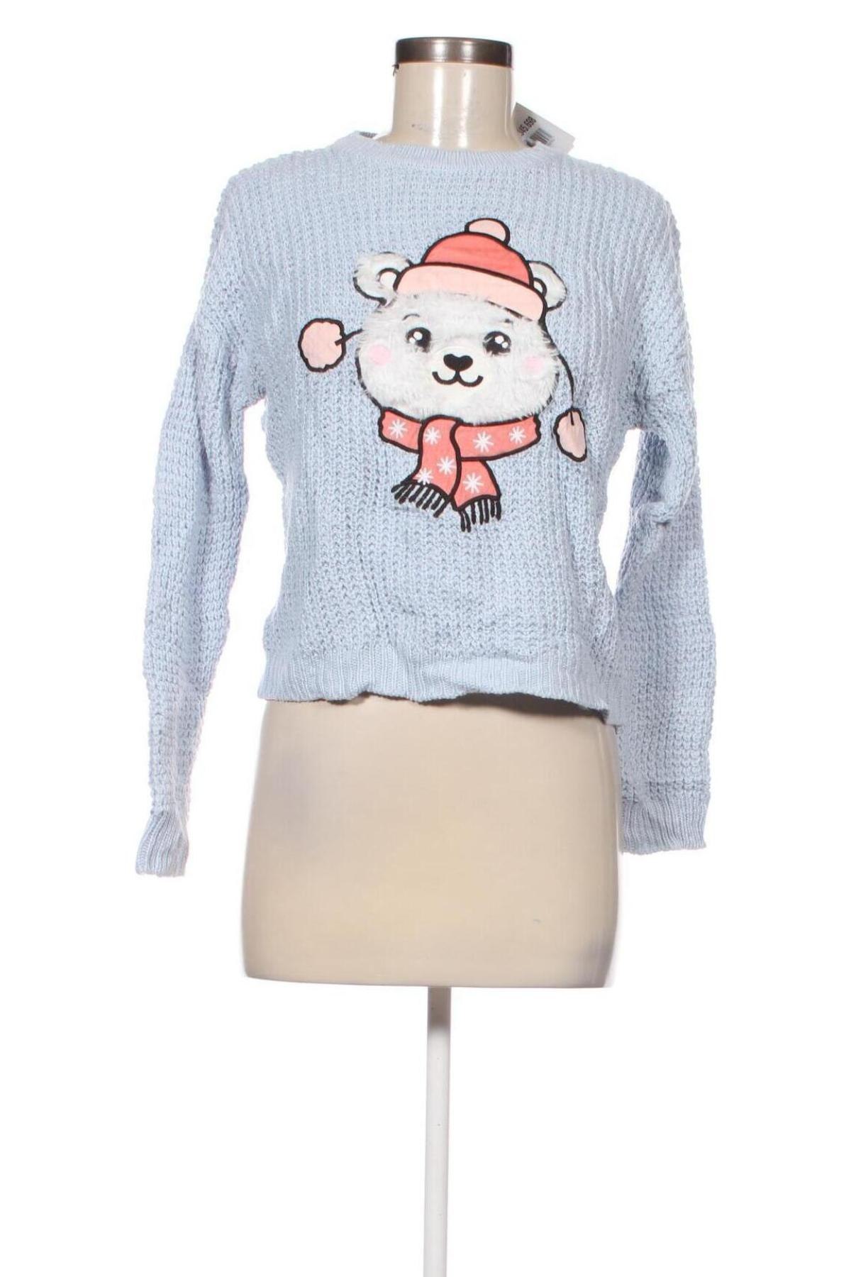 Γυναικείο πουλόβερ Fb Sister, Μέγεθος M, Χρώμα Μπλέ, Τιμή 3,41 €