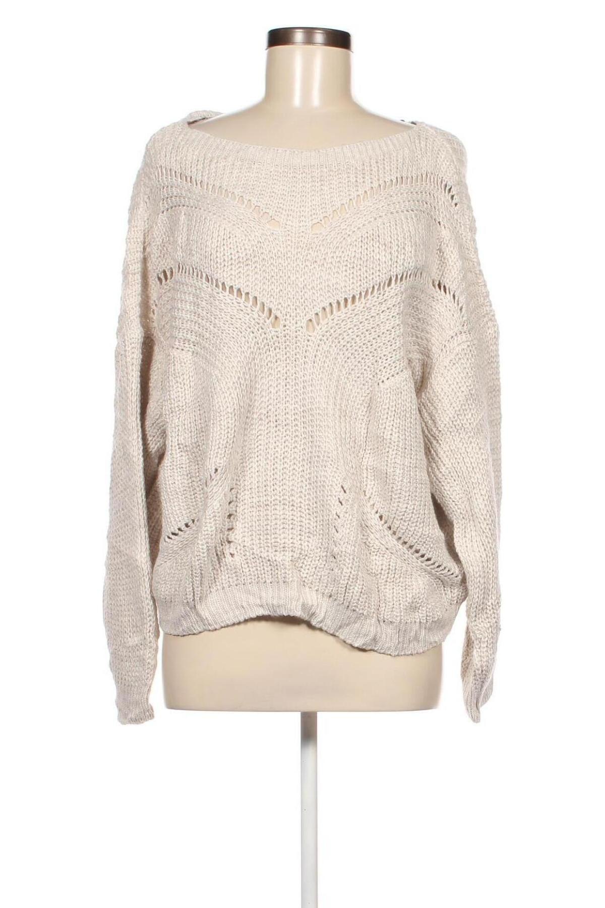 Дамски пуловер Haily`s, Размер L, Цвят Бежов, Цена 4,64 лв.