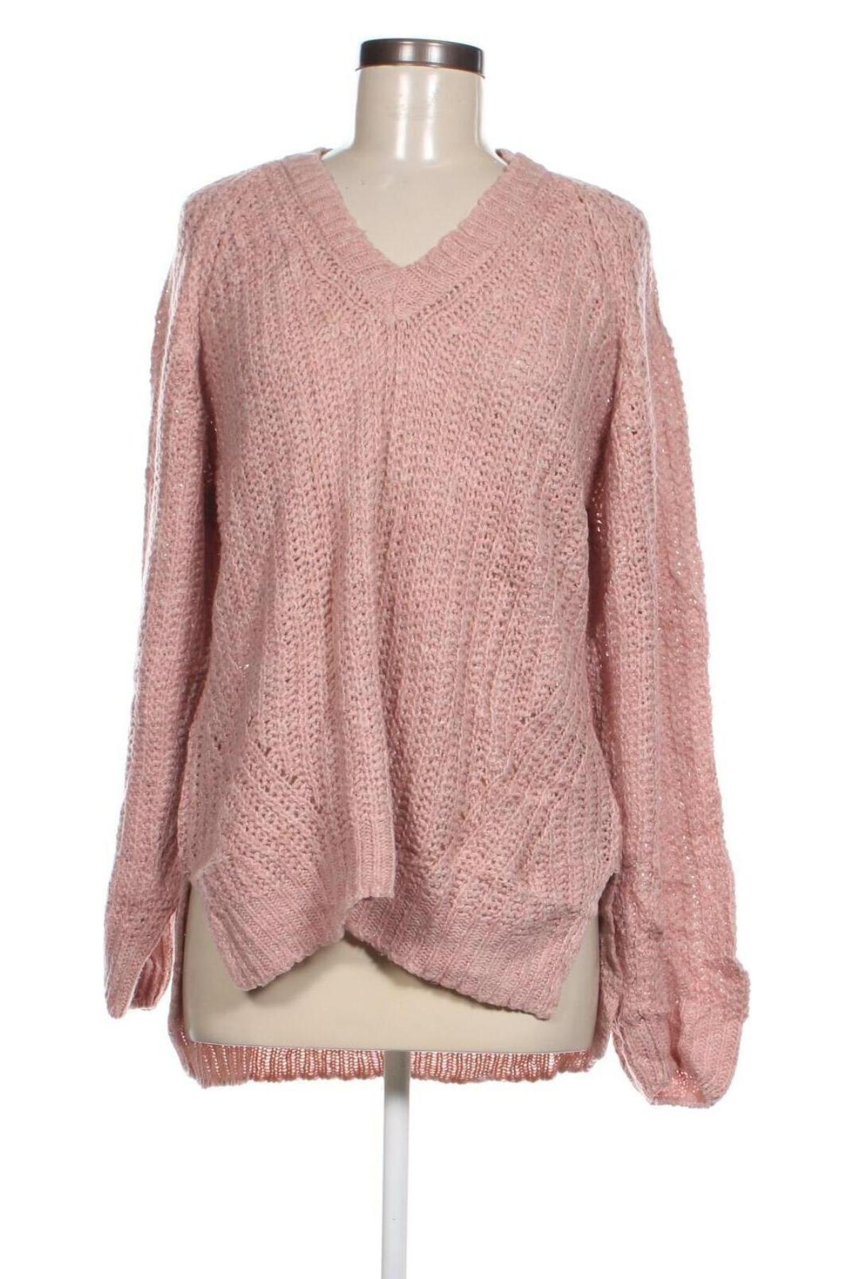 Γυναικείο πουλόβερ Jbc, Μέγεθος L, Χρώμα Ρόζ , Τιμή 2,33 €