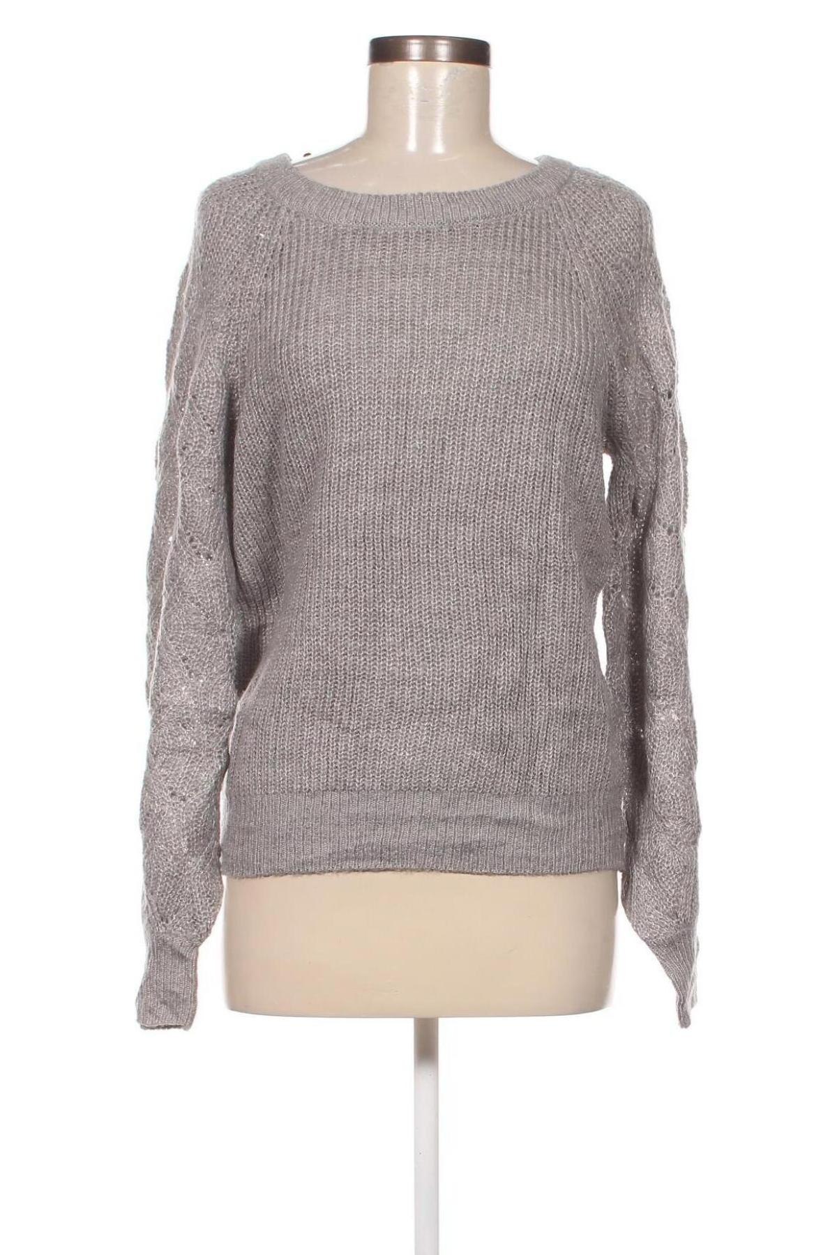 Дамски пуловер Jean Pascale, Размер XS, Цвят Сив, Цена 4,06 лв.